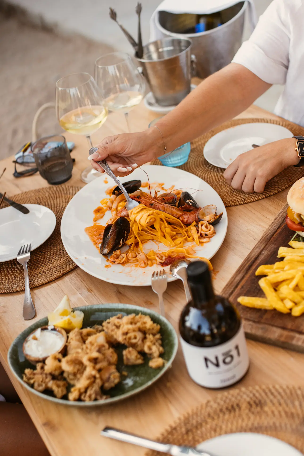 Dish from the Mediterranean menu at Elements Ibiza